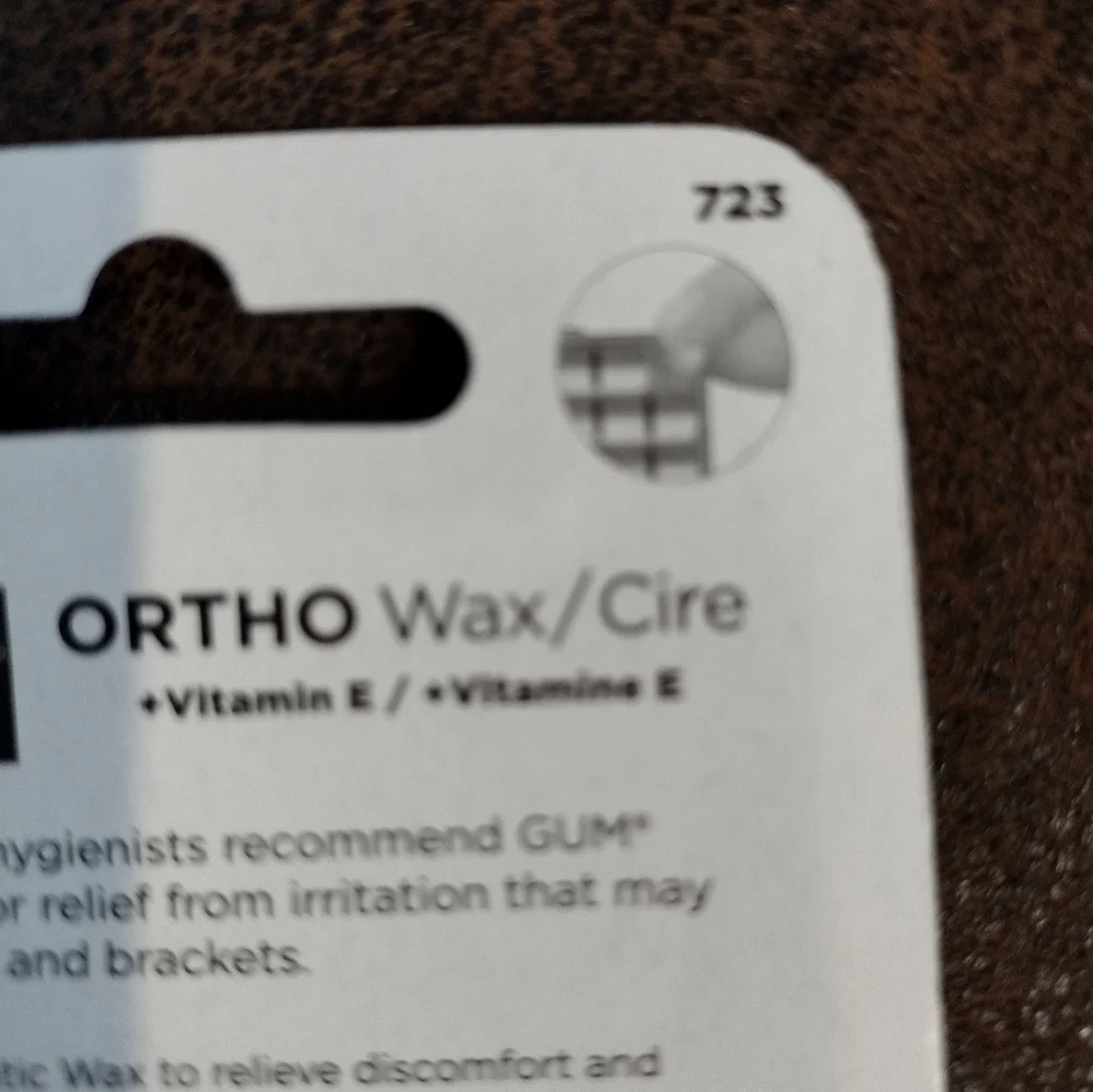 G•U•M (Sunstar) Pre-Cut Orthodontic Ortho Wax W/Vitamin E Lot= 4 Sealed Package